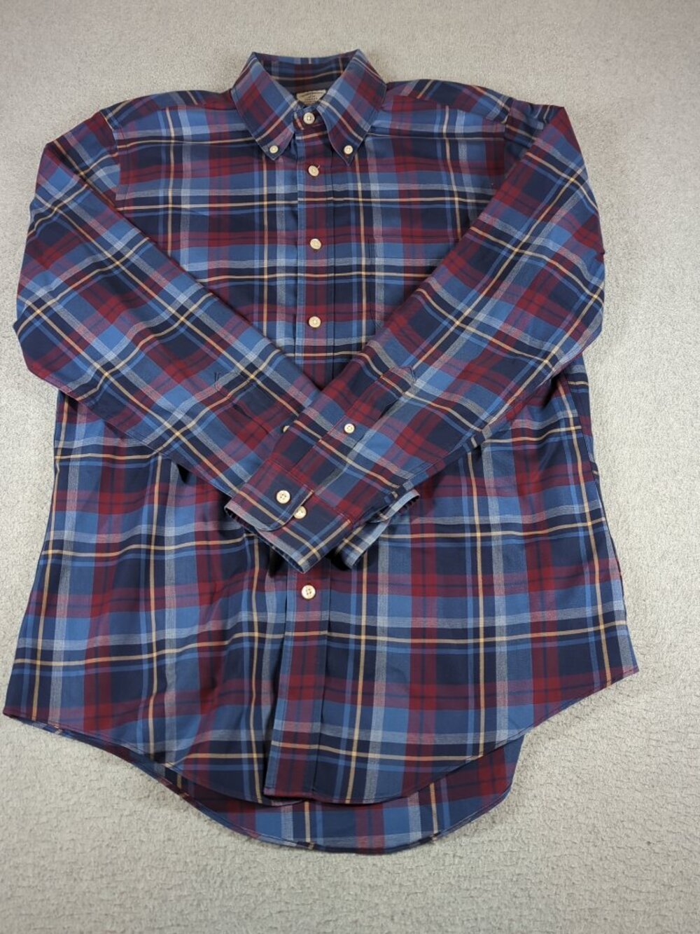 Brooks Brothers Regent Shirt Men's Medium Long Sleeve Button Down Non-Iron - Picture 2 of 7